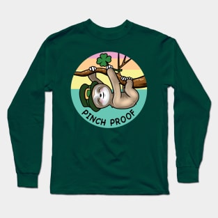 Pinch Proof Sloth St Paddy Long Sleeve T-Shirt